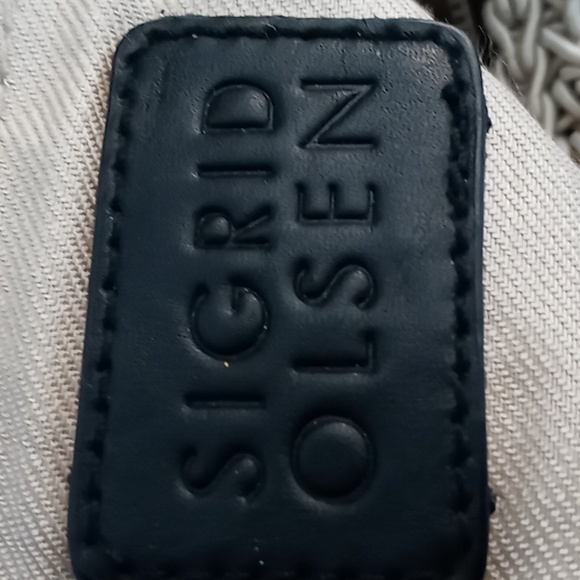 Sigrid Olsen-Vintage Crocheted Shoulder Bag w/Leather Strap & trim-Natural Beige - Picture 11 of 16